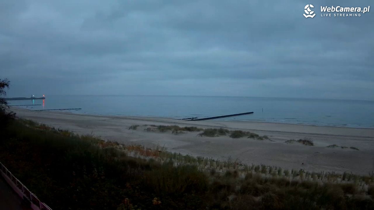 USTKA - widok na plażę - 23 październik 2025, 07:12