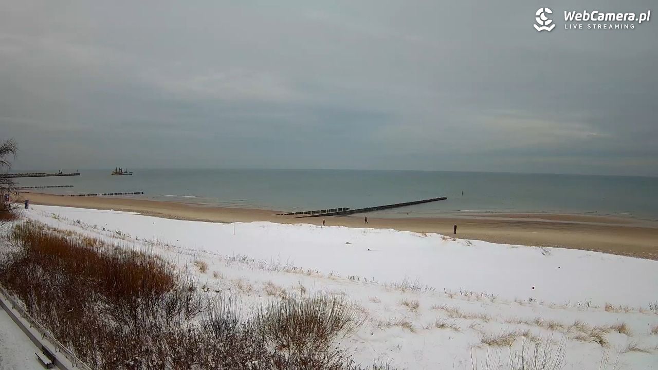 USTKA - widok na plażę - 13 styczeń 2026, 13:27