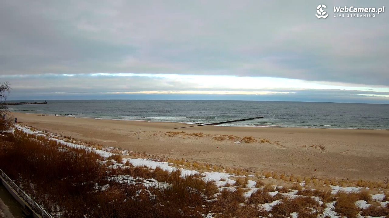 USTKA - widok na plażę - 01 marzec 2026, 08:15
