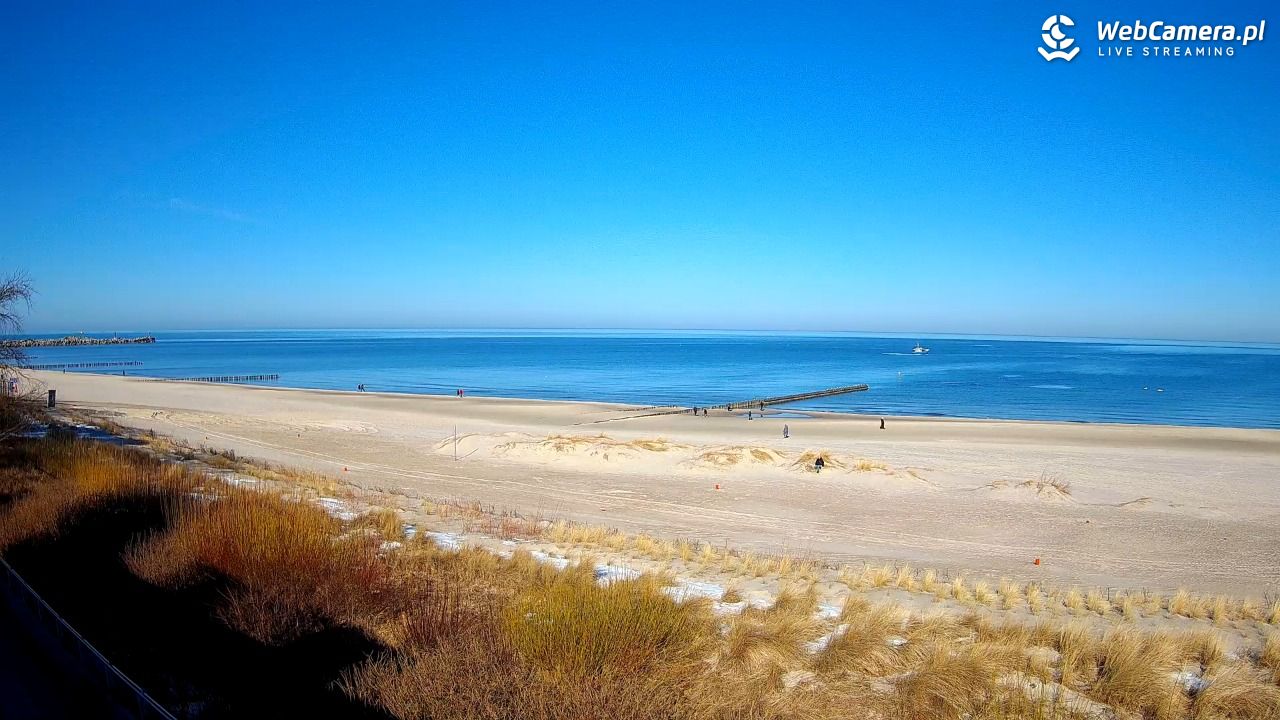 USTKA - widok na plażę - 06 marzec 2026, 10:41