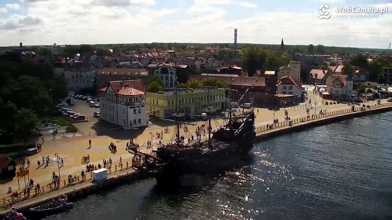 USTKA - widok z pylonu na plażę - 12 sierpień 2026, 10:53