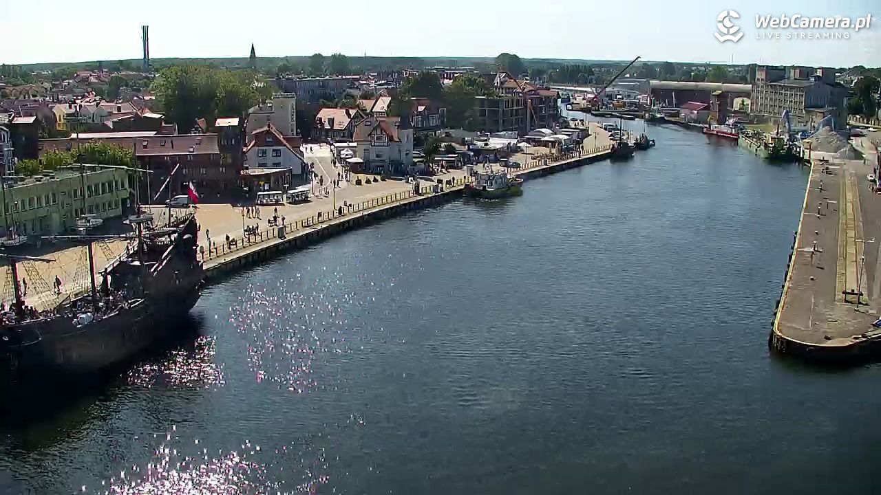 USTKA - widok z pylonu na plażę - 13 sierpień 2026, 10:48