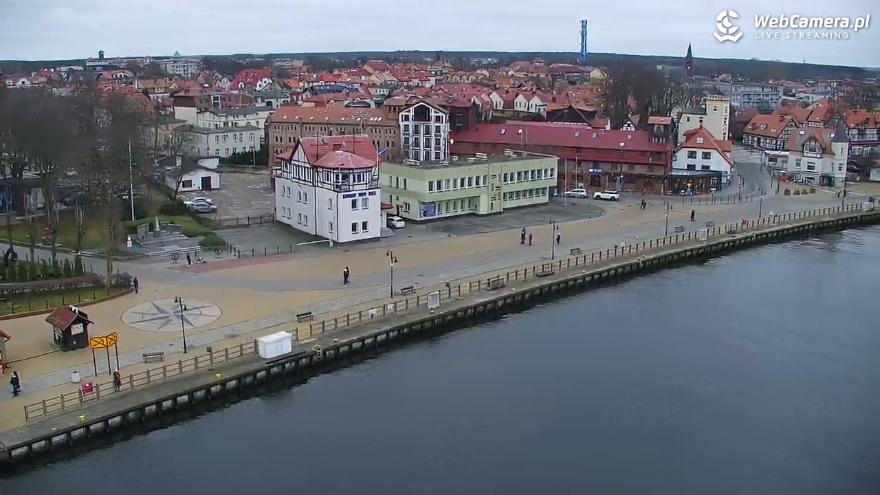 USTKA - widok z pylonu na plażę - 20 grudzień 2025, 12:59