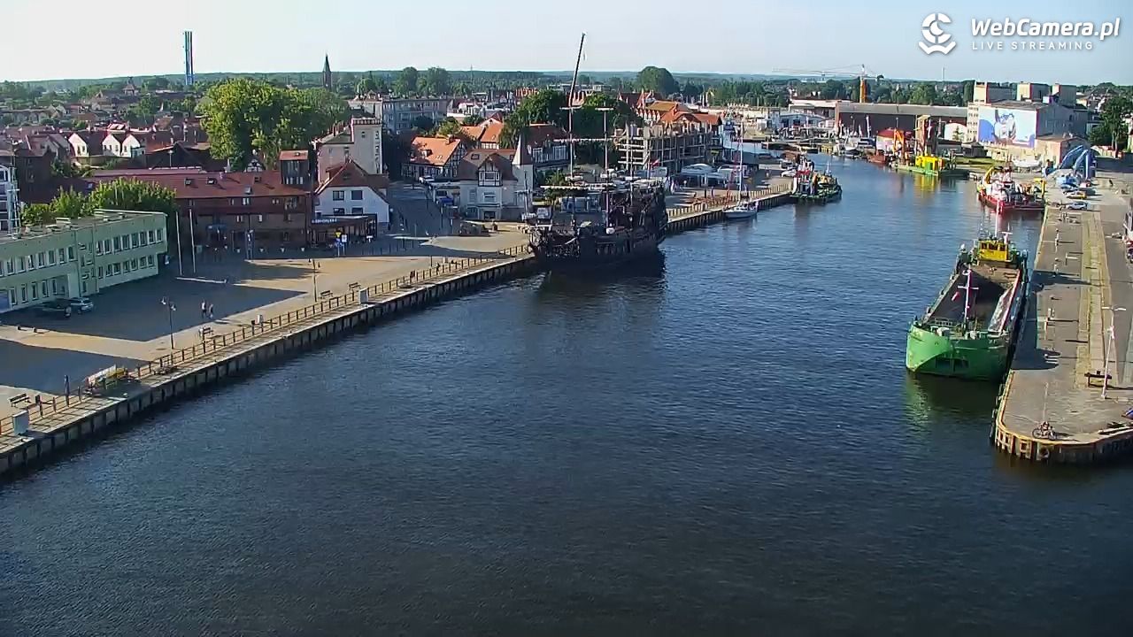 USTKA - widok z pylonu na plażę - 29 czerwiec 2026, 07:35