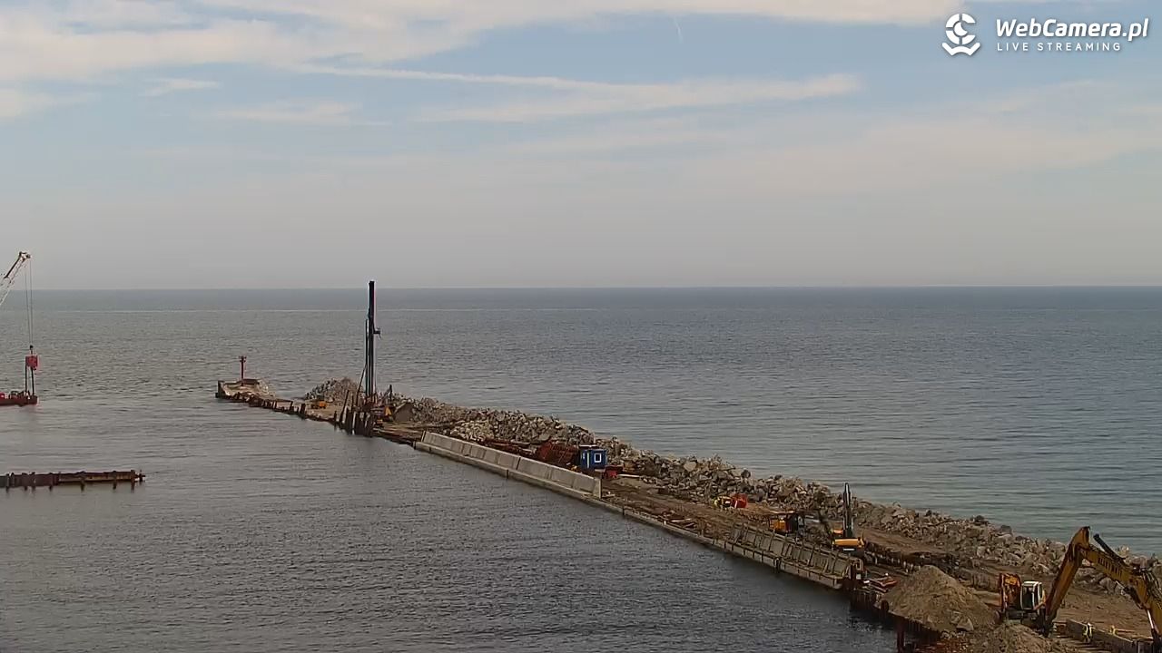 USTKA - widok z pylonu na plażę - 29 czerwiec 2026, 09:34