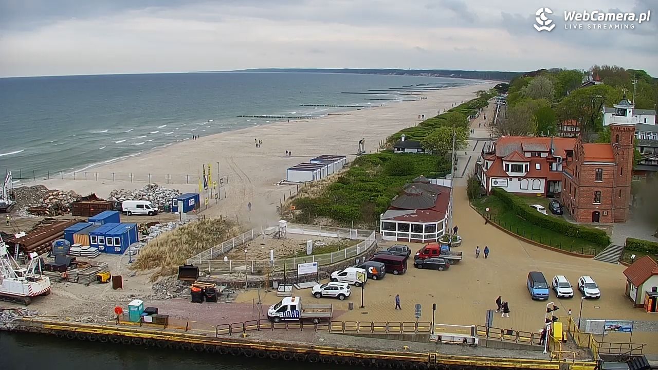 USTKA - widok z pylonu na plażę - 13 maj 2026, 15:36