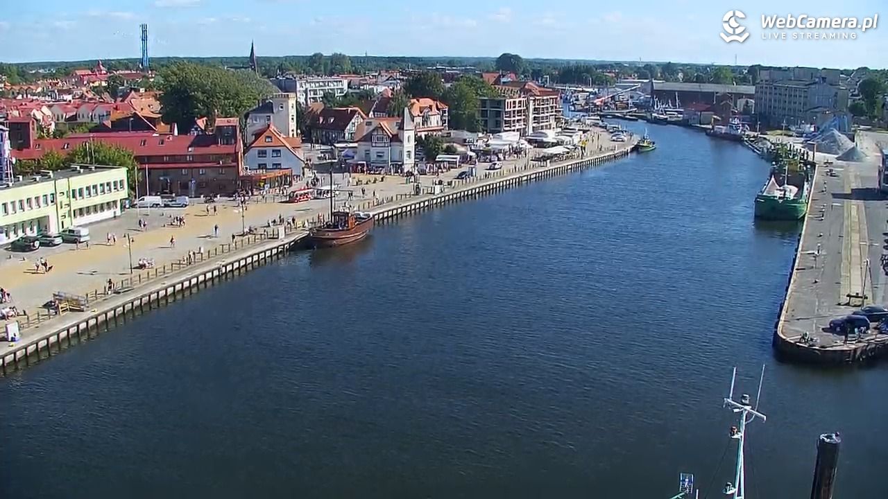 USTKA - widok z pylonu na plażę - 12 sierpień 2026, 16:01