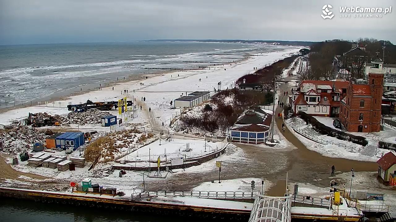 USTKA - widok z pylonu na plażę - 08 luty 2026, 15:55