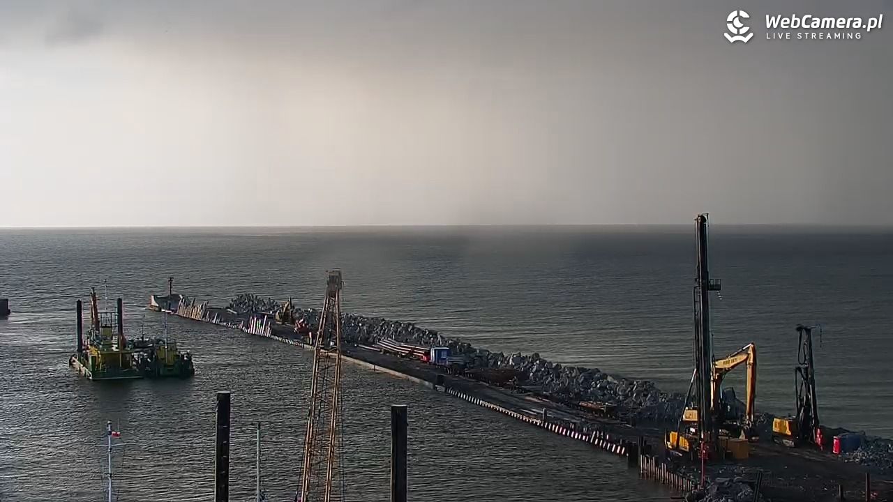 USTKA - widok z pylonu na plażę - 13 maj 2026, 20:08
