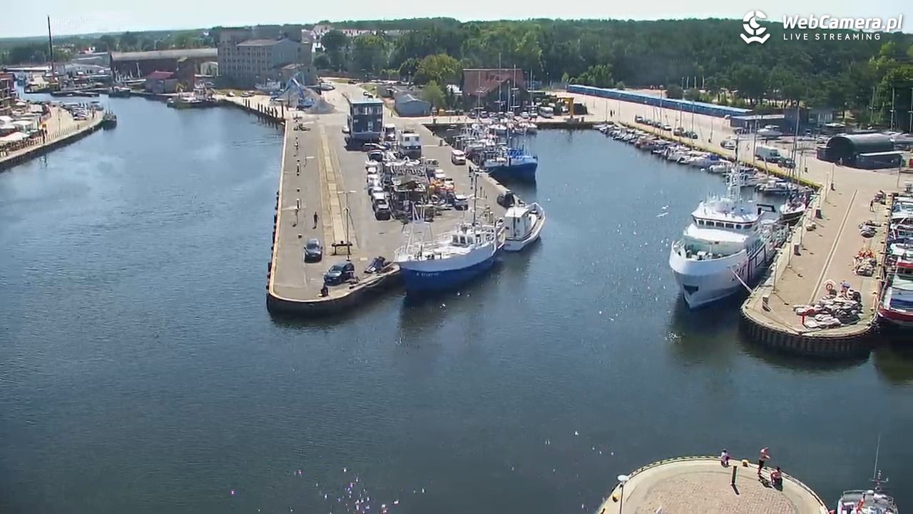 USTKA - widok z pylonu na plażę - 13 sierpień 2026, 13:43