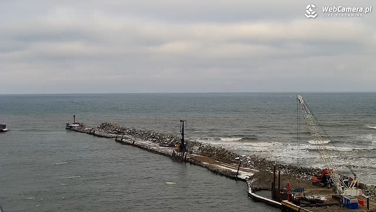 USTKA - widok z pylonu na plażę - 08 luty 2026, 12:19