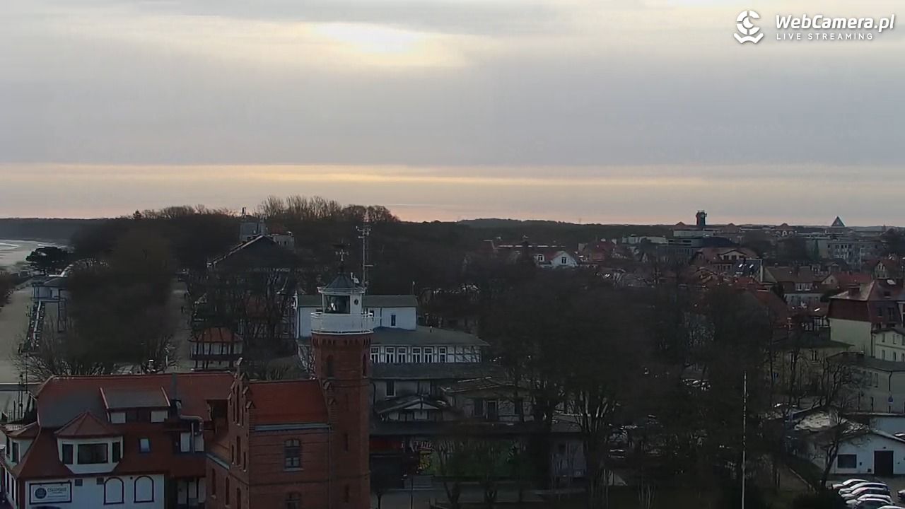 USTKA - widok z pylonu na plażę - 30 marzec 2026, 07:35