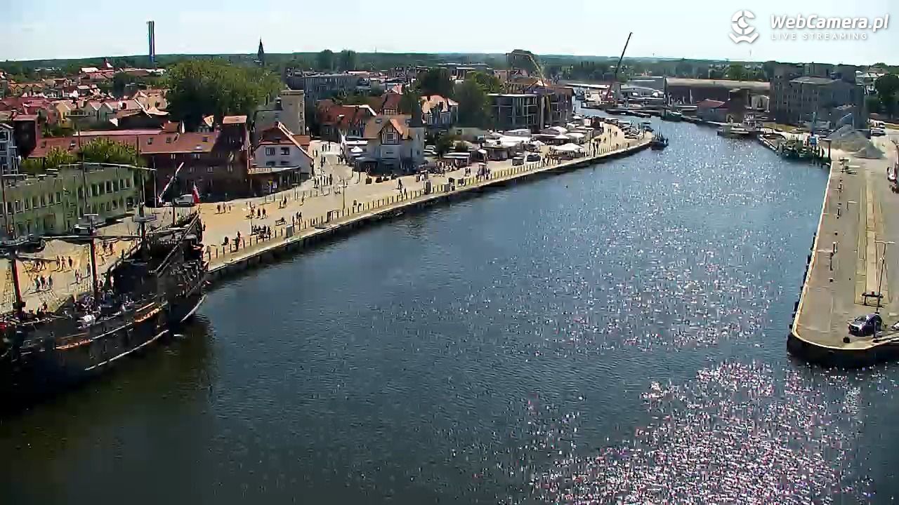 USTKA - widok z pylonu na plażę - 13 sierpień 2026, 12:49