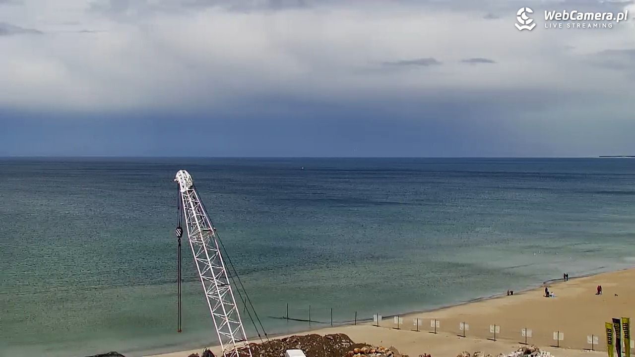 USTKA - widok z pylonu na plażę - 14 maj 2026, 14:09
