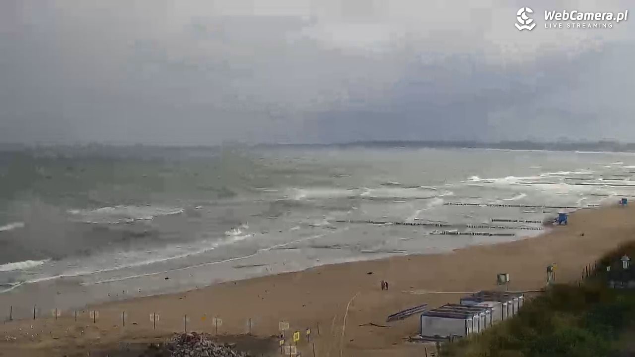 USTKA - widok z pylonu na plażę - 17 wresień 2025, 09:15