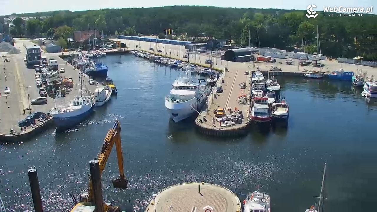 USTKA - widok z pylonu na plażę - 12 sierpień 2026, 13:28