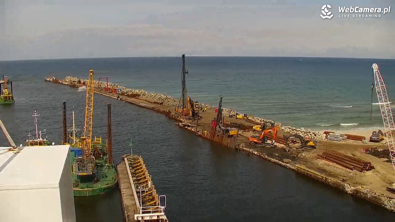 USTKA - widok z pylonu na plażę - 13 maj 2026, 13:36