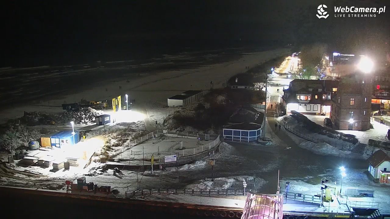 USTKA - widok z pylonu na plażę - 08 luty 2026, 18:37