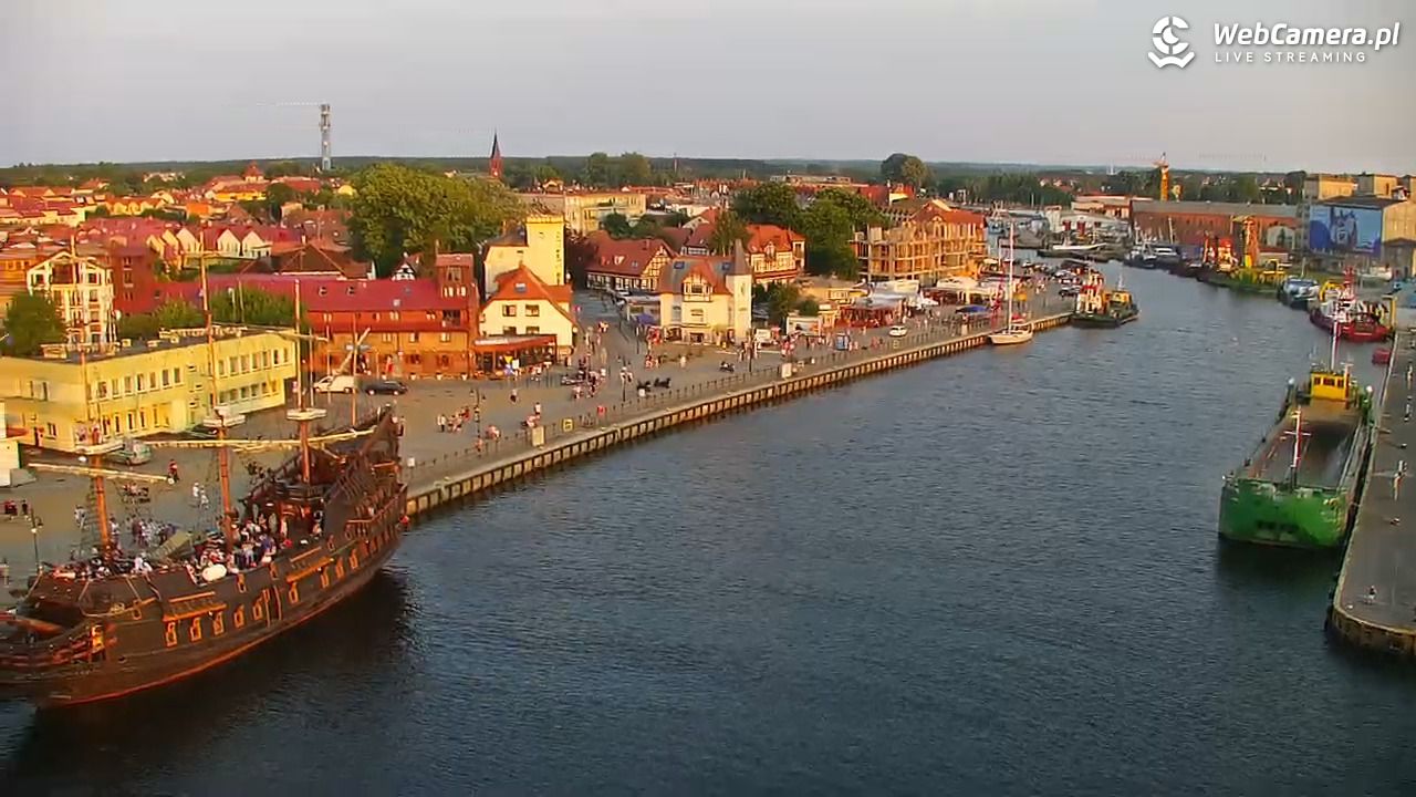 USTKA - widok z pylonu na plażę - 28 czerwiec 2026, 20:45