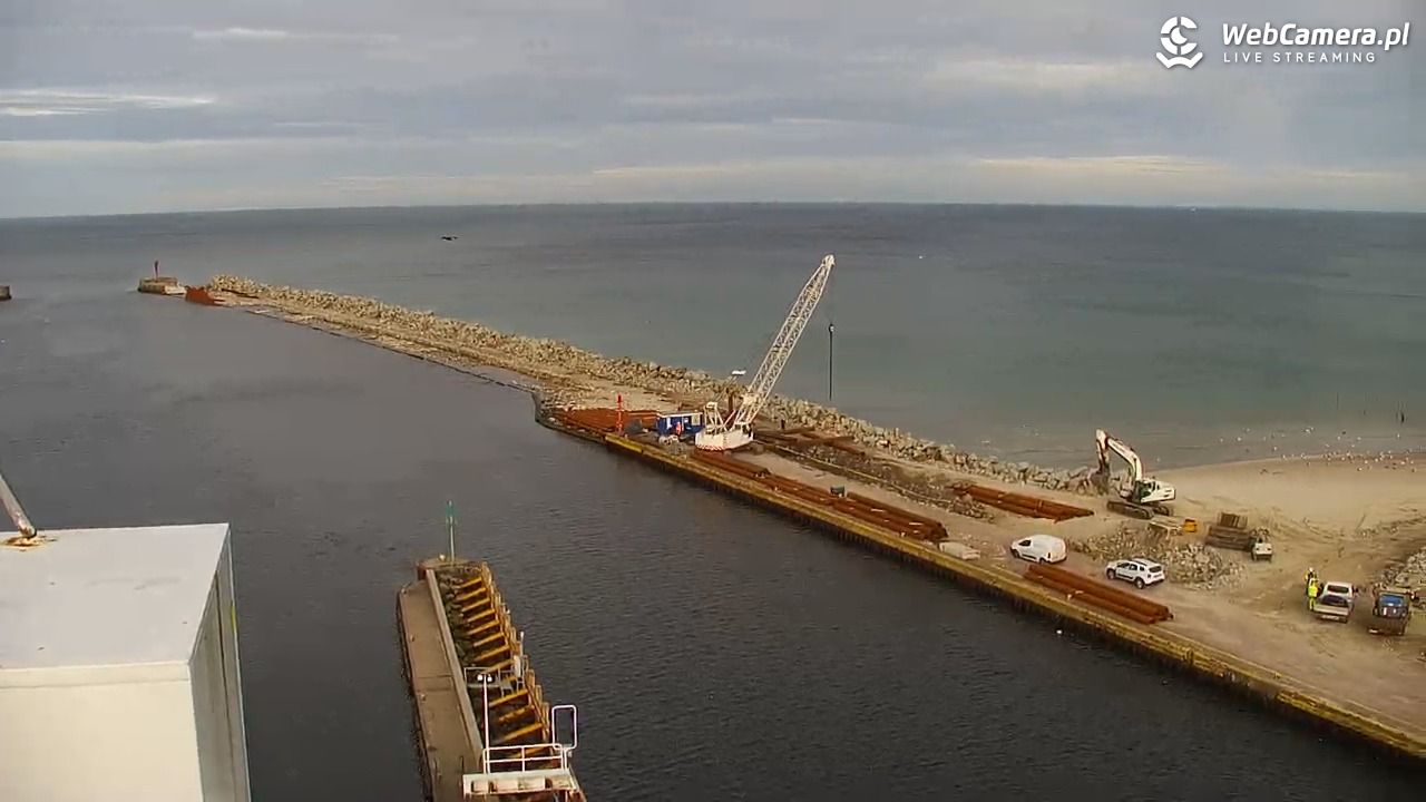 USTKA - widok z pylonu na plażę - 05 listopad 2025, 12:03