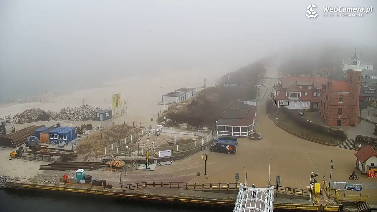 USTKA - widok z pylonu na plażę - 29 marzec 2026, 12:57