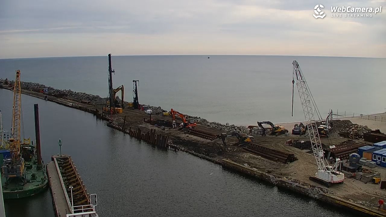 USTKA - widok z pylonu na plażę - 14 maj 2026, 07:07