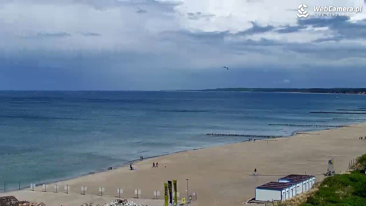 USTKA - widok z pylonu na plażę - 14 maj 2026, 14:08