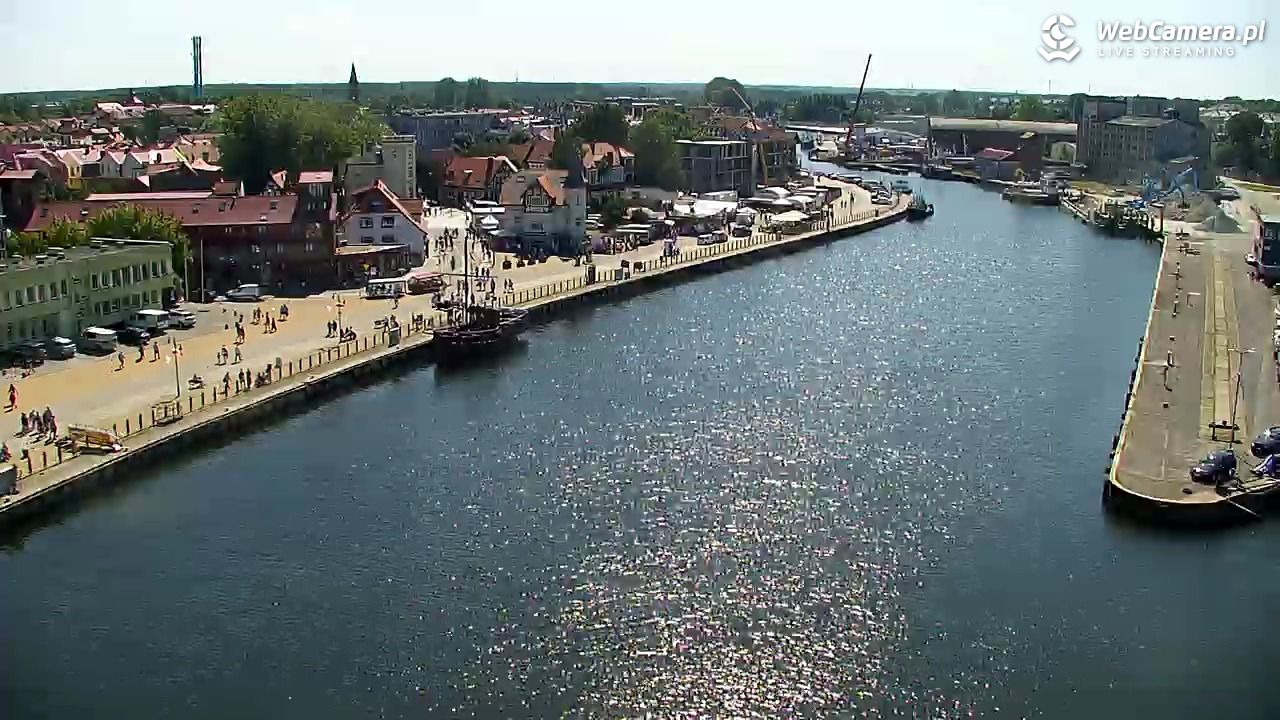 USTKA - widok z pylonu na plażę - 13 sierpień 2026, 12:12