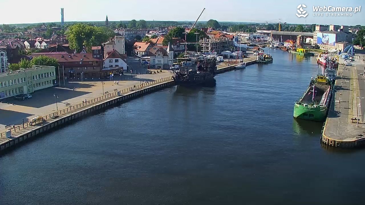 USTKA - widok z pylonu na plażę - 29 czerwiec 2026, 07:57