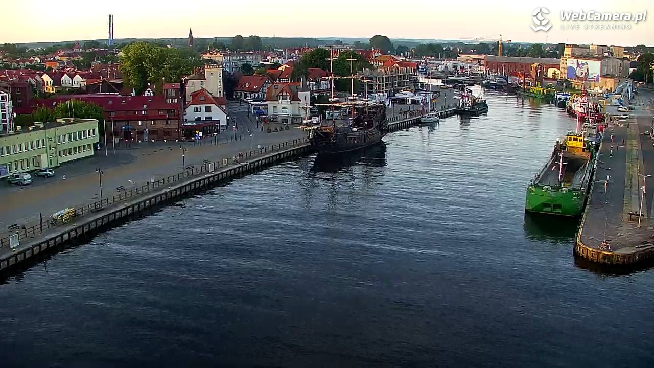 USTKA - widok z pylonu na plażę - 29 czerwiec 2026, 05:25