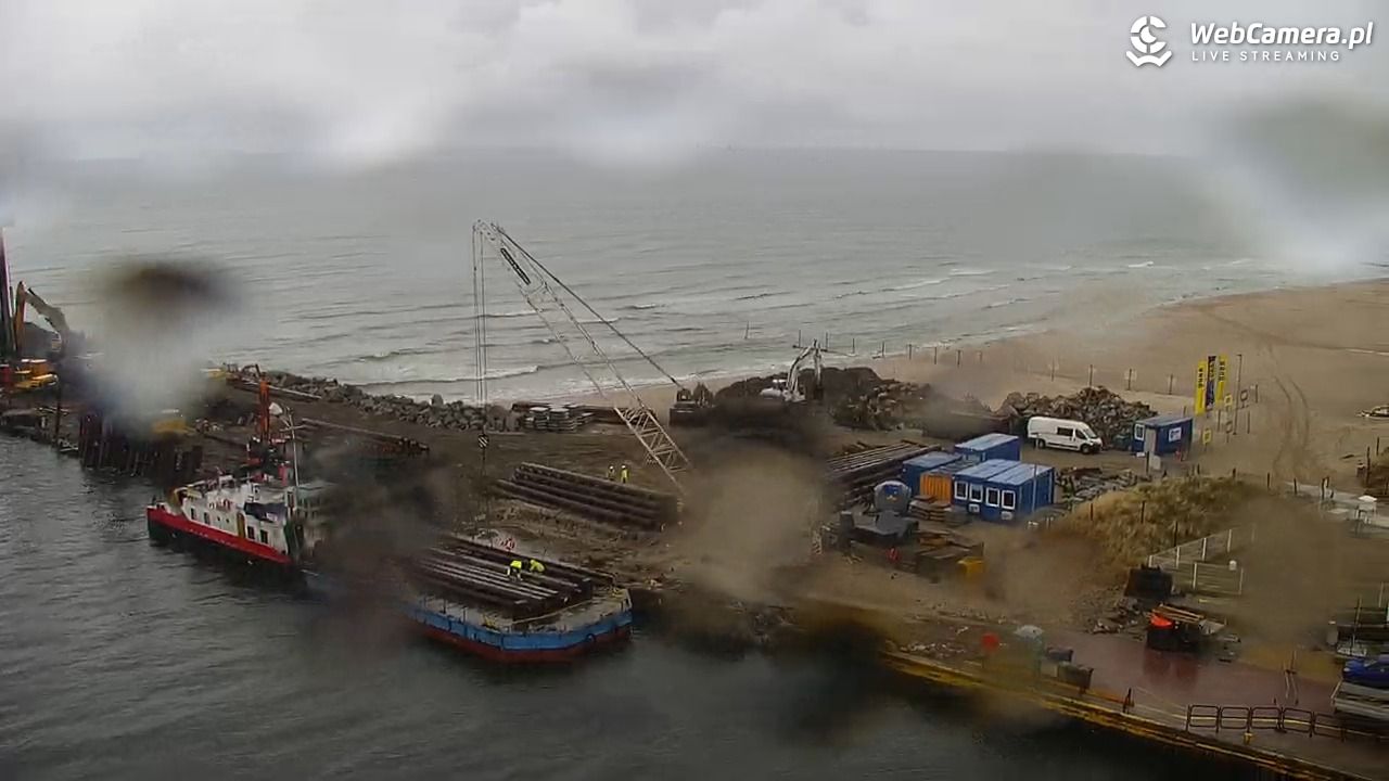 USTKA - widok z pylonu na plażę - 13 maj 2026, 11:58