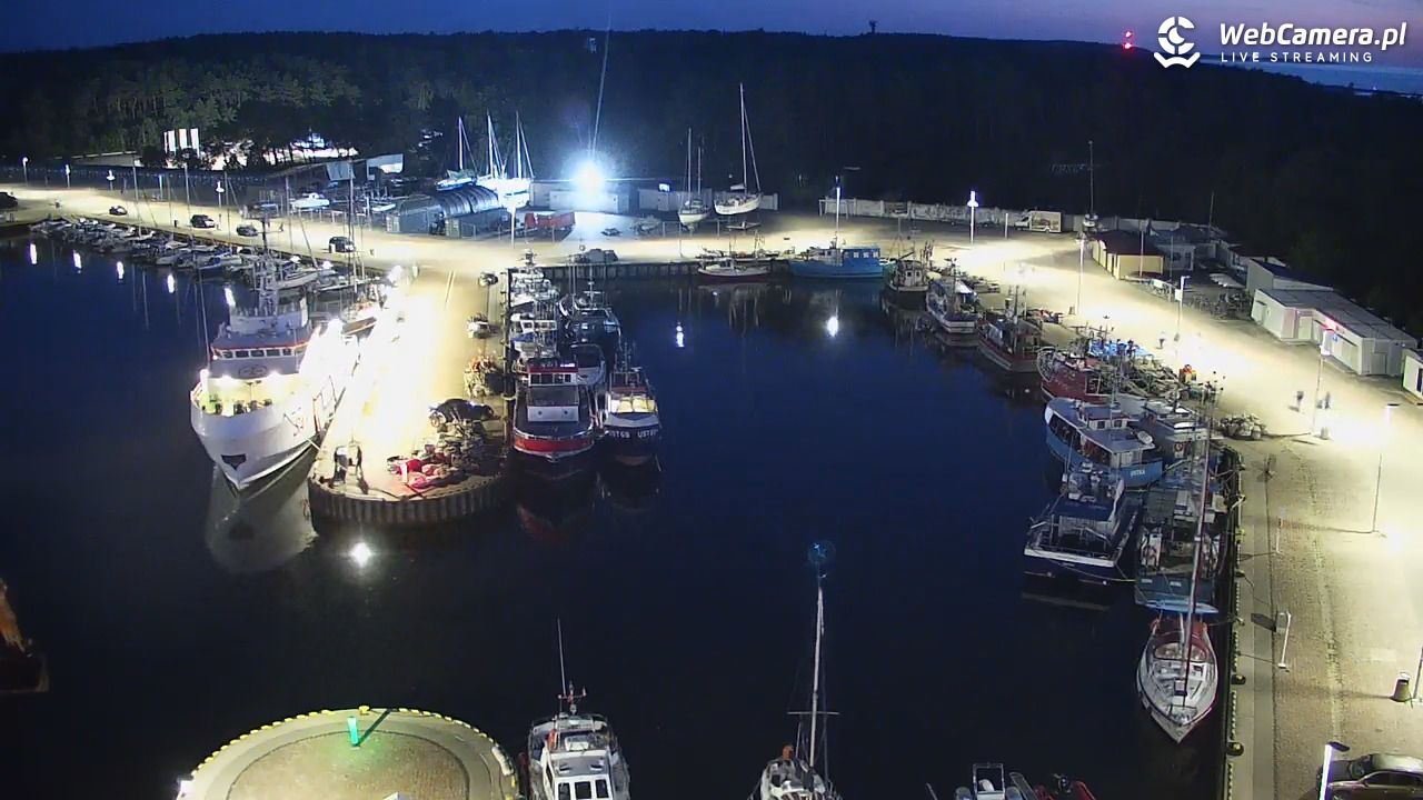 USTKA - widok z pylonu na plażę - 12 sierpień 2026, 21:36