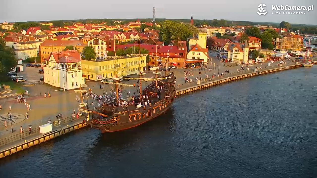 USTKA - widok z pylonu na plażę - 28 czerwiec 2026, 20:33
