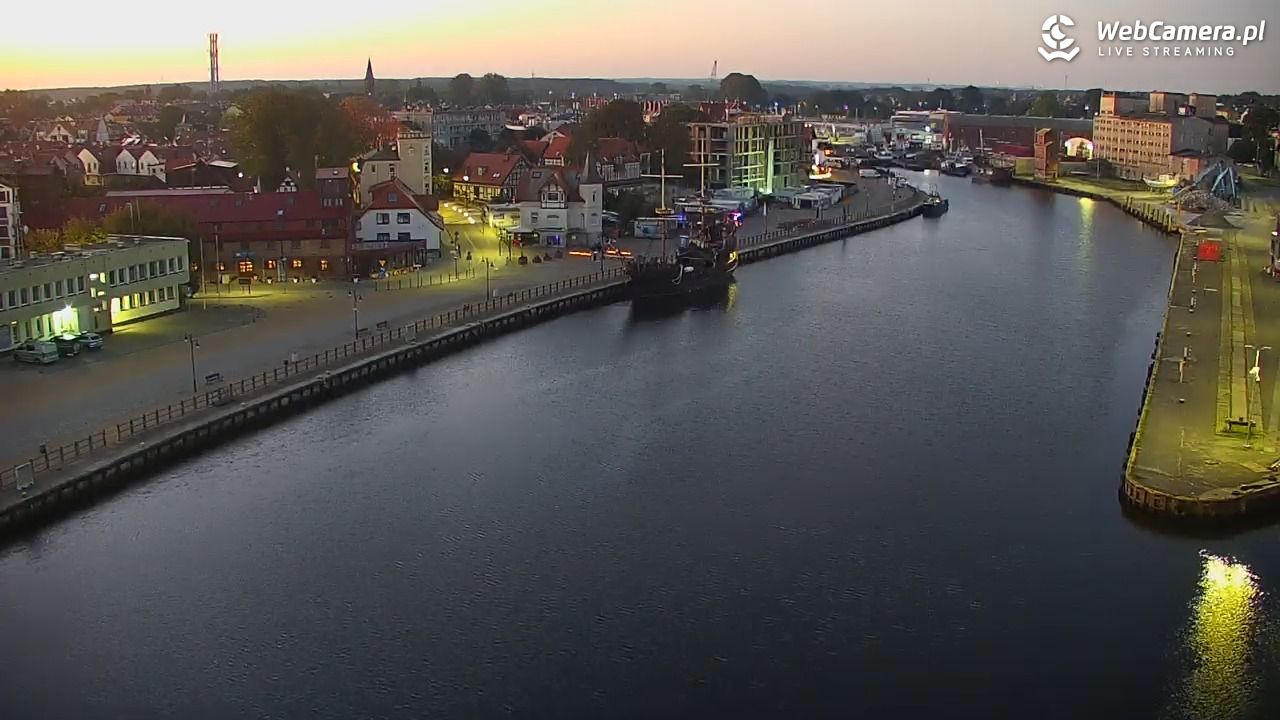 USTKA - widok z pylonu na plażę - 28 wresień 2026, 06:20