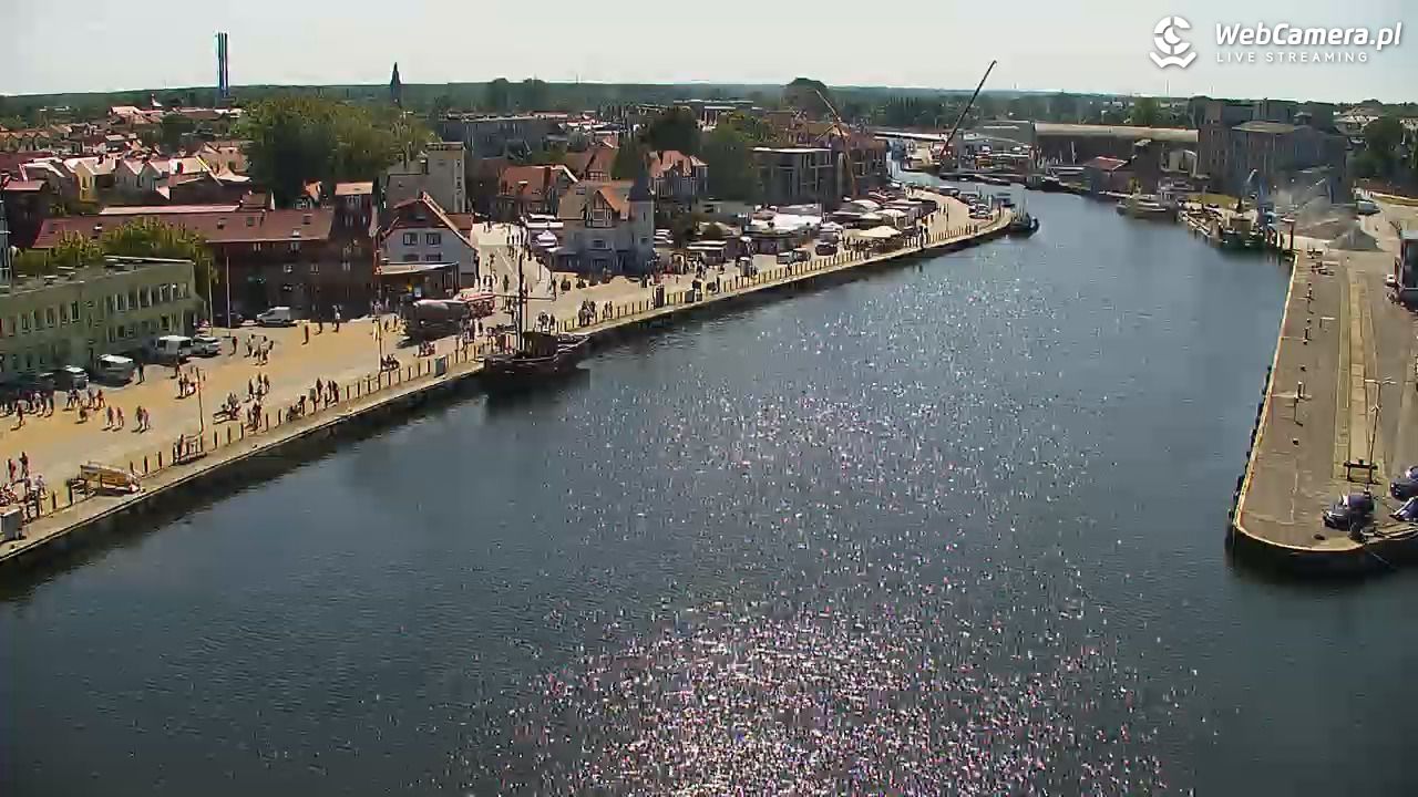 USTKA - widok z pylonu na plażę - 13 sierpień 2026, 12:05
