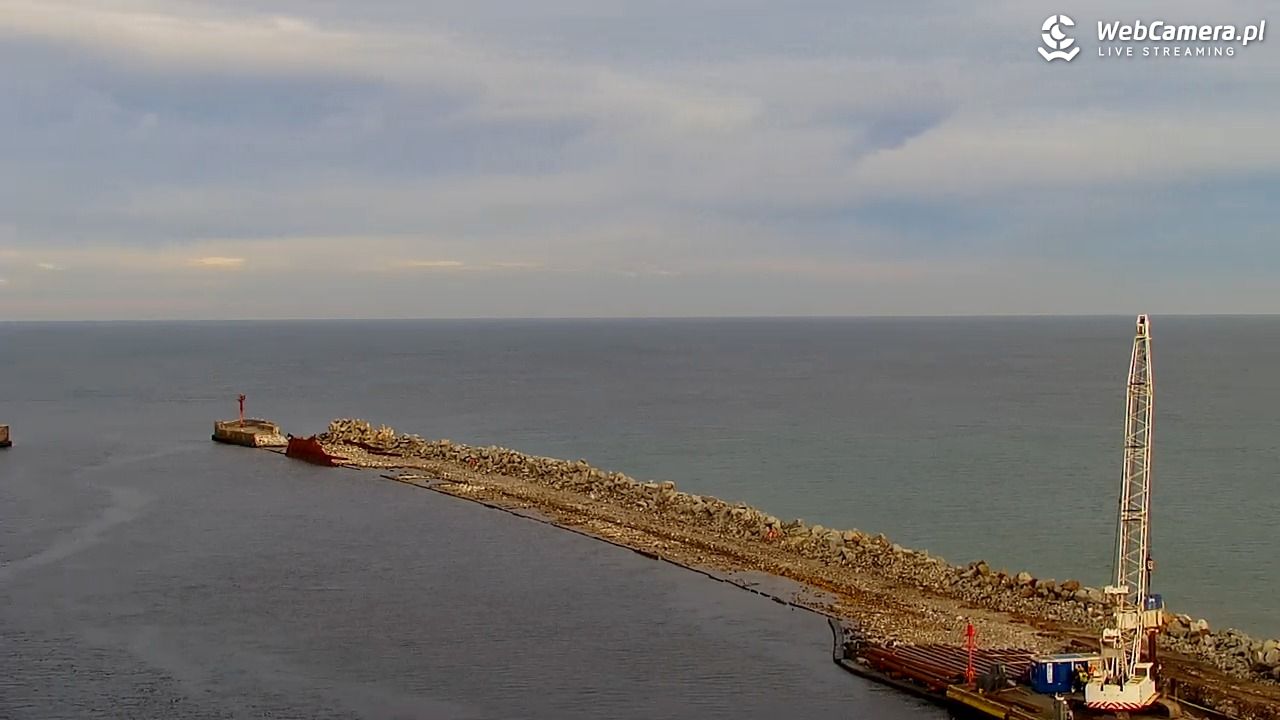 USTKA - widok z pylonu na plażę - 05 listopad 2025, 09:02