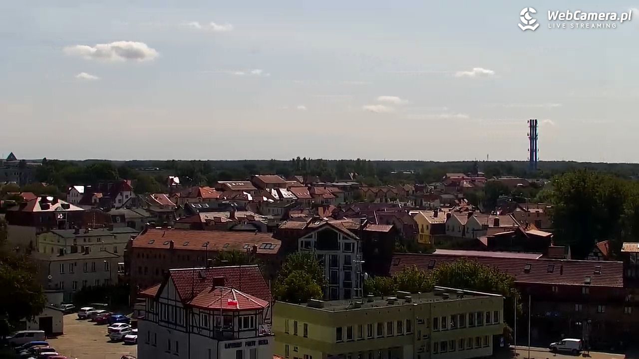 USTKA - widok z pylonu na plażę - 13 sierpień 2026, 11:12
