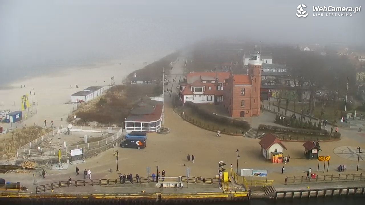 USTKA - widok z pylonu na plażę - 29 marzec 2026, 14:58