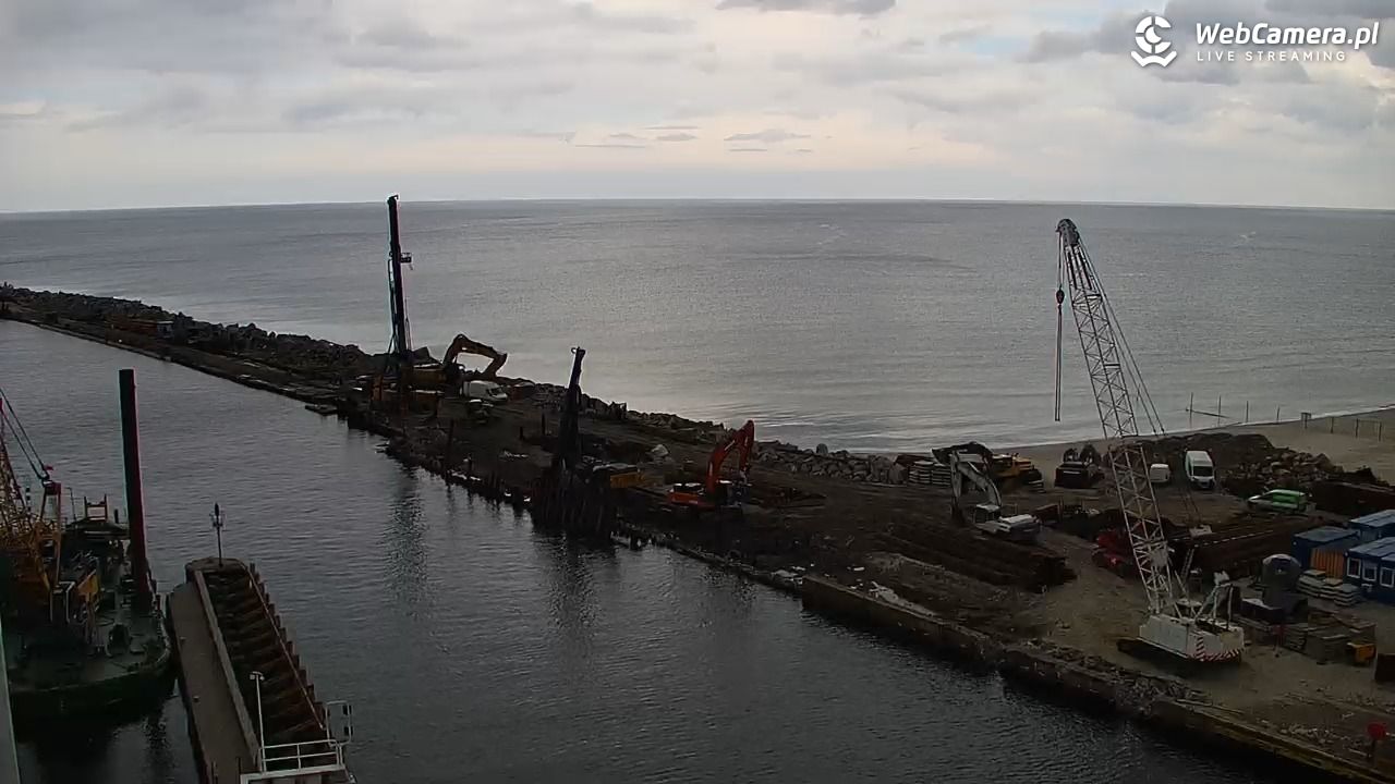 USTKA - widok z pylonu na plażę - 14 maj 2026, 13:26