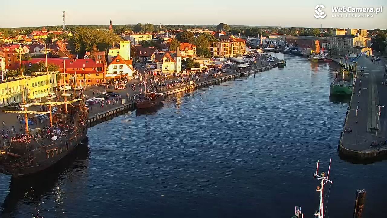 USTKA - widok z pylonu na plażę - 12 sierpień 2026, 19:57