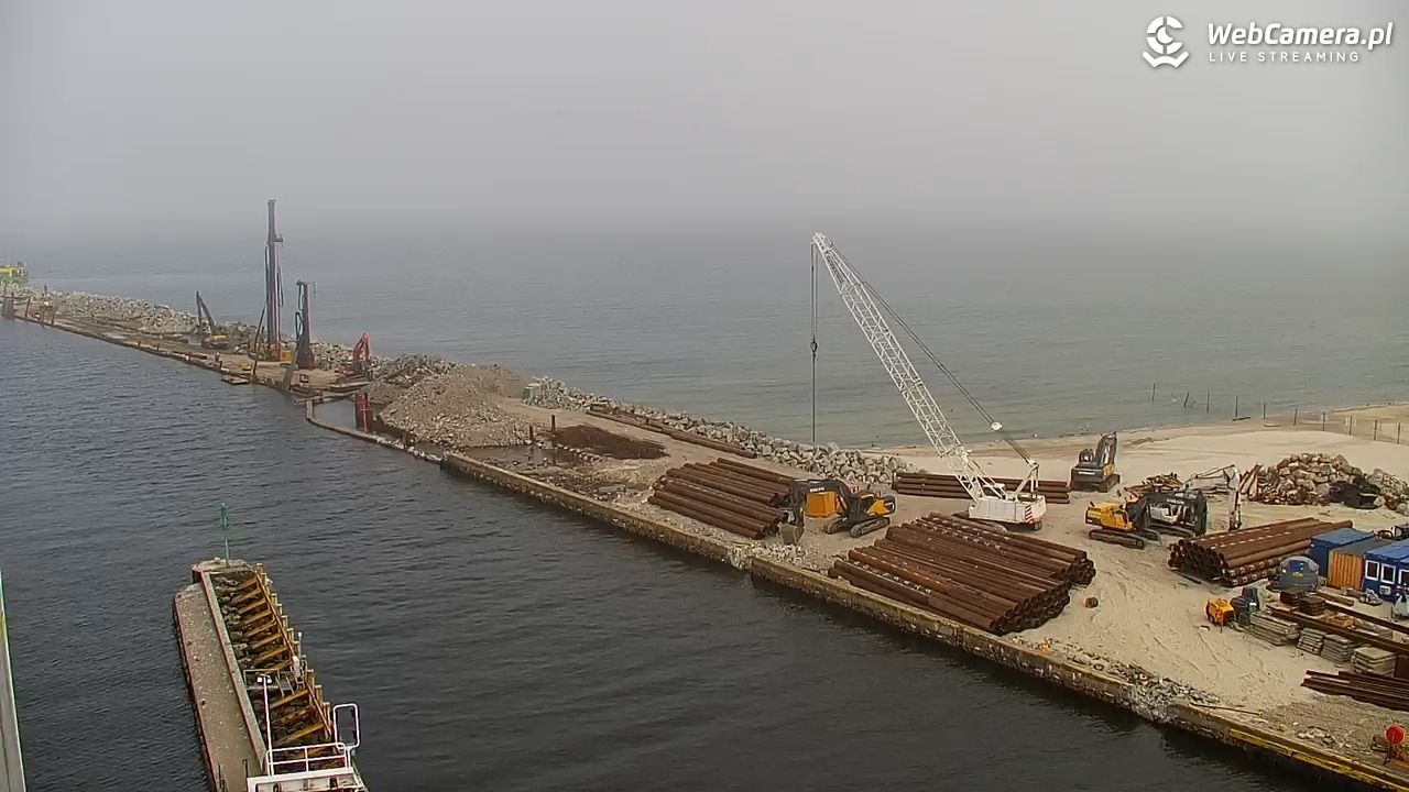 USTKA - widok z pylonu na plażę - 29 marzec 2026, 12:02