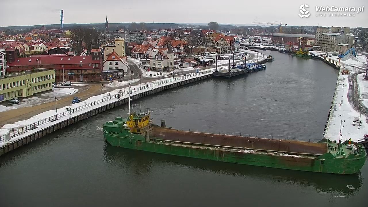 USTKA - widok z pylonu na plażę - 09 luty 2026, 10:31