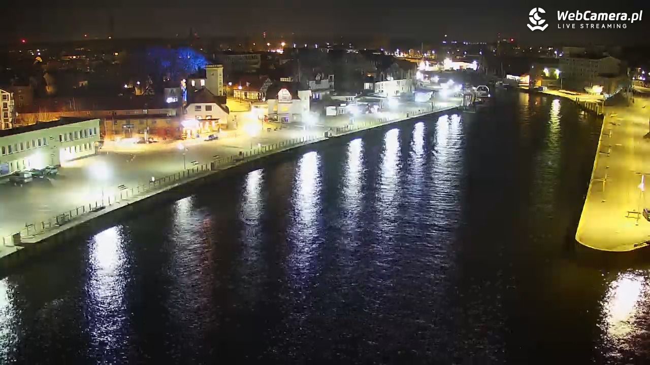 USTKA - widok z pylonu na plażę - 29 marzec 2026, 22:19