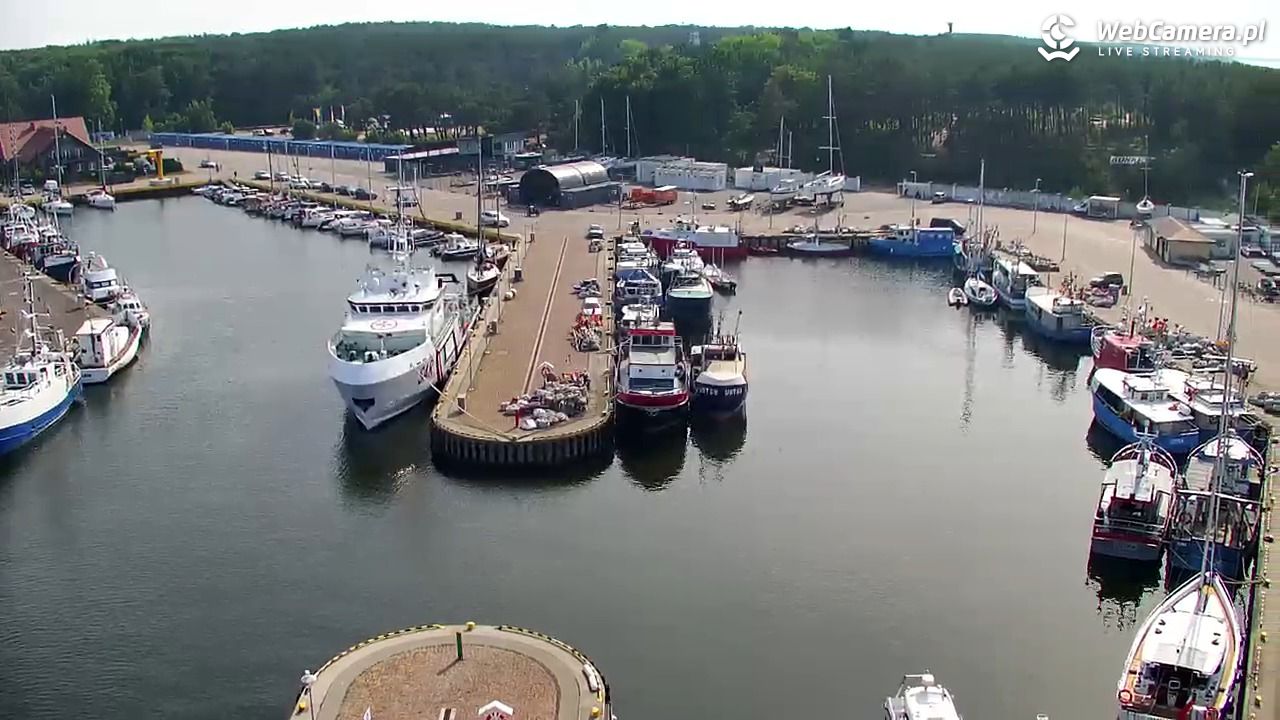 USTKA - widok z pylonu na plażę - 28 czerwiec 2026, 16:27