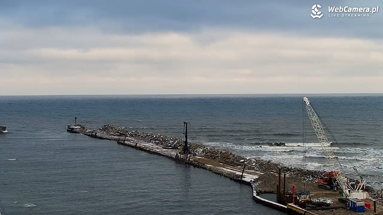 USTKA - widok z pylonu na plażę - 08 luty 2026, 13:28