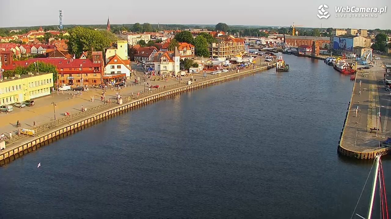 USTKA - widok z pylonu na plażę - 28 czerwiec 2026, 19:17