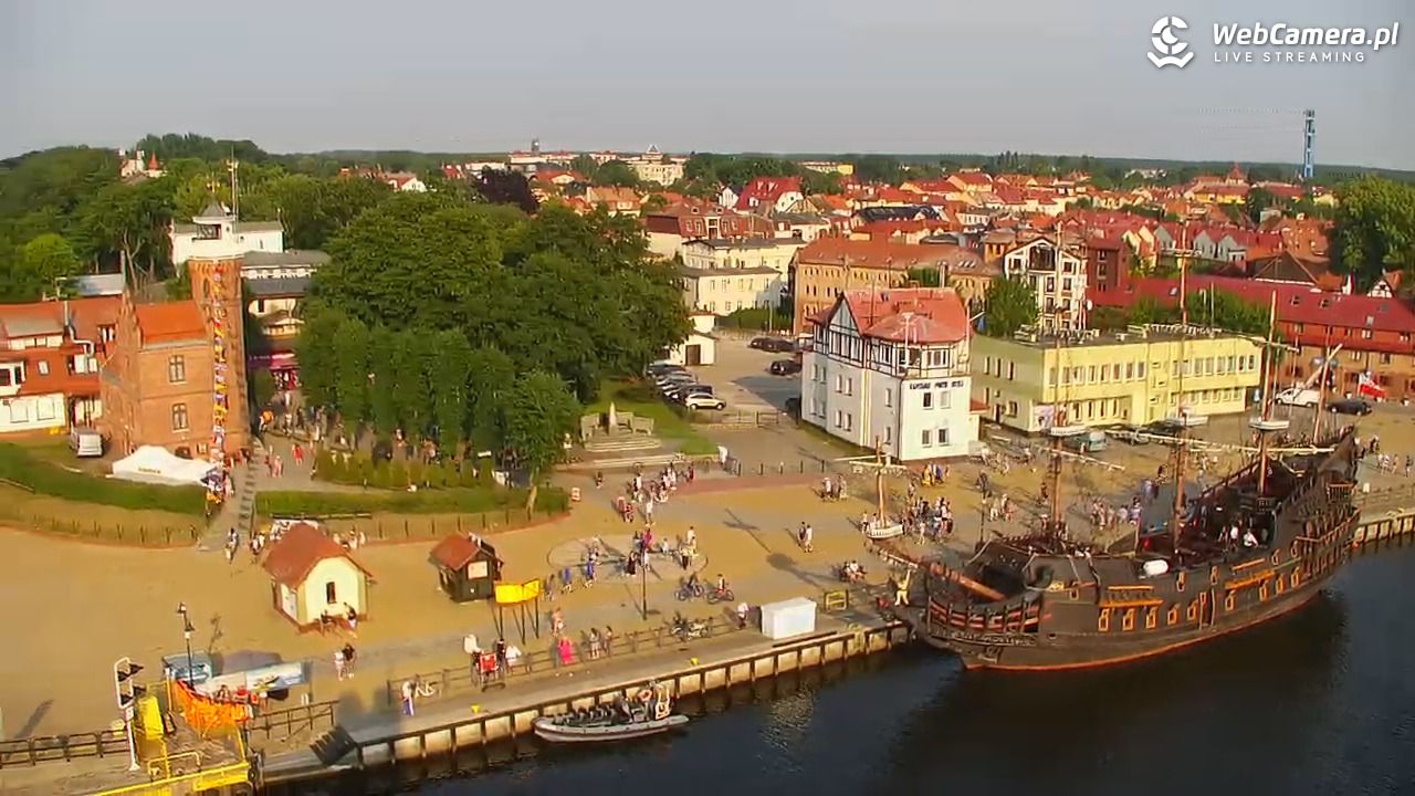 USTKA - widok z pylonu na plażę - 28 czerwiec 2026, 18:37