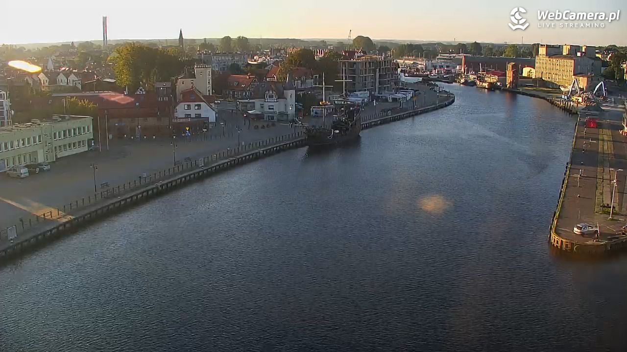 USTKA - widok z pylonu na plażę - 28 wresień 2026, 07:51