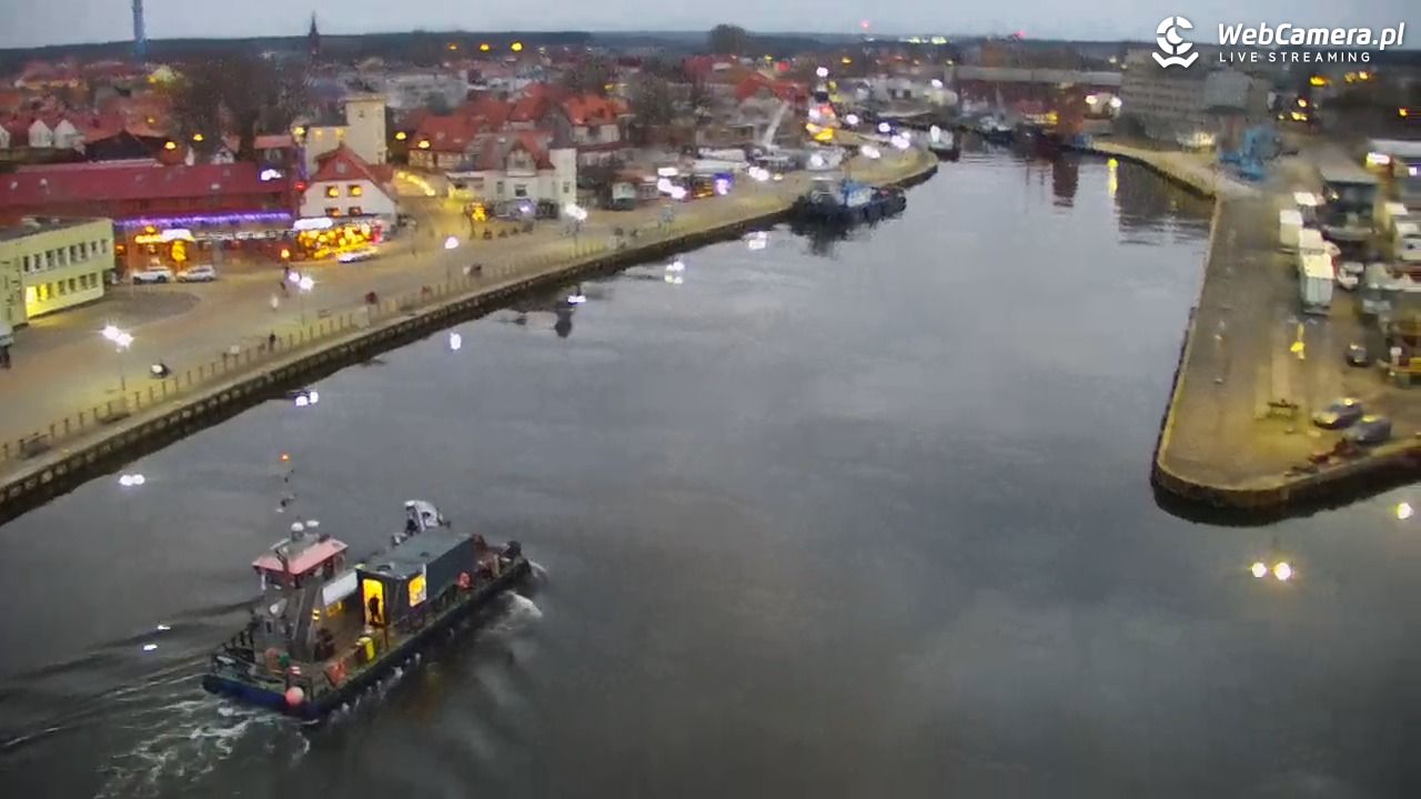 USTKA - widok z pylonu na plażę - 21 grudzień 2025, 15:50