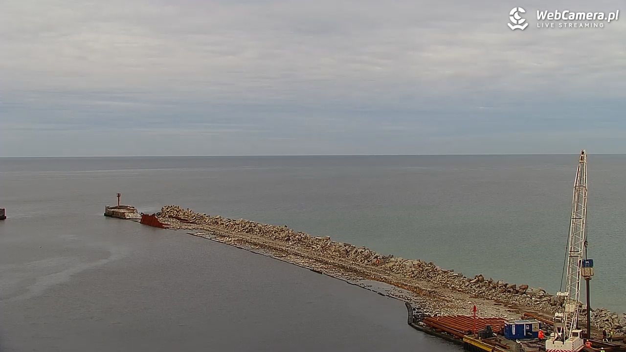 USTKA - widok z pylonu na plażę - 05 listopad 2025, 15:27